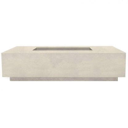 Prism Hardscapes Tavola 4 66" Coastal Rectangular Concrete Natural Gas Fire Pit Table