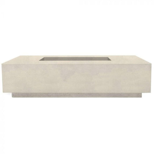 Prism Hardscapes Tavola 4 66" Coastal Rectangular Concrete Propane Gas Fire Pit Table