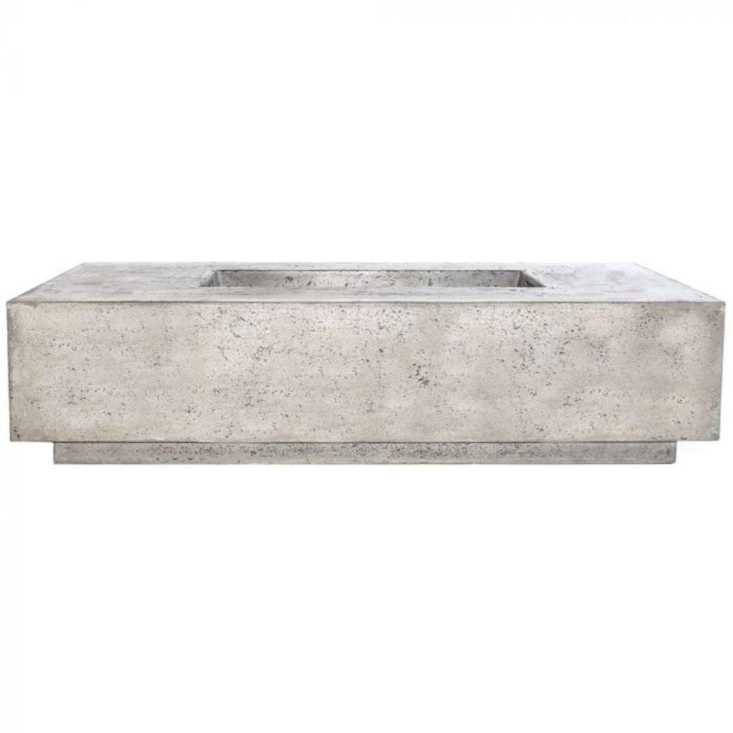 Prism Hardscapes Tavola 4 66" Natural Rectangular Concrete Propane Gas Fire Pit Table