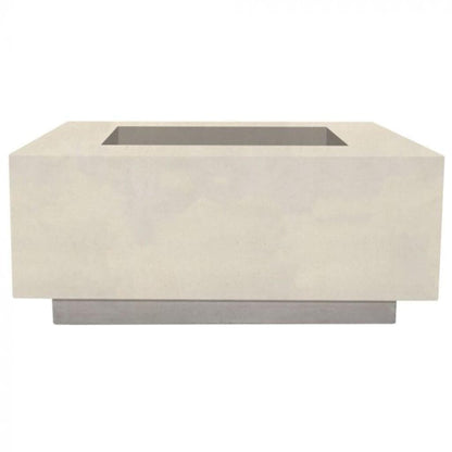 Prism Hardscapes Tavola 42 42" Coastal Square Concrete Natural Gas Fire Pit Table