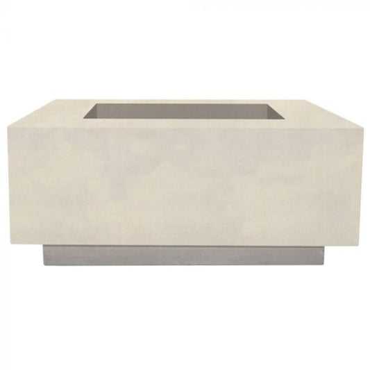 Prism Hardscapes Tavola 42 42" Coastal Square Concrete Natural Gas Fire Pit Table