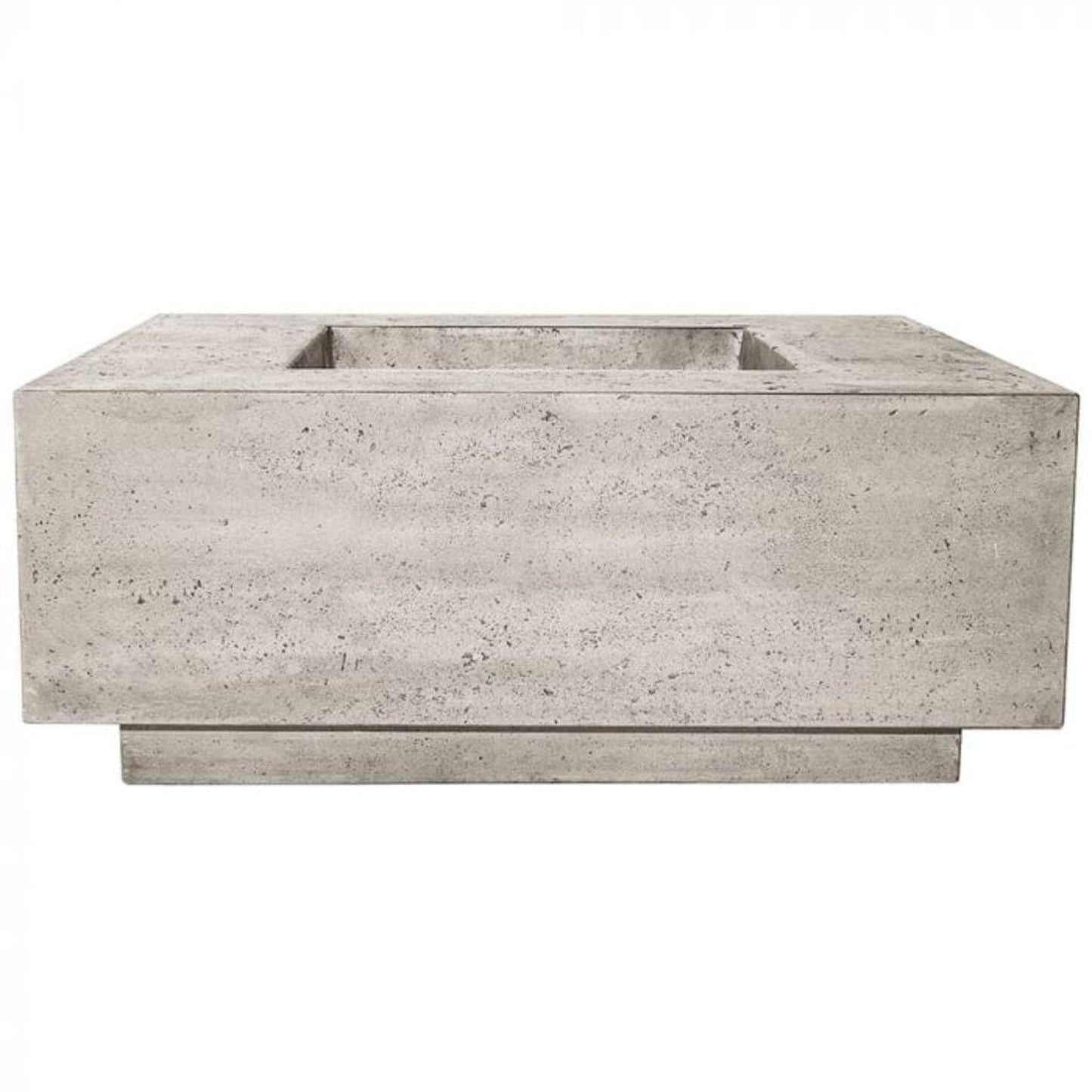 Prism Hardscapes Tavola 42 42" Natural Square Concrete Natural Gas Fire Pit Table