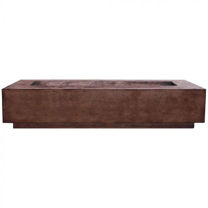 Prism Hardscapes Tavola 6 90" Cafe Rectangular Concrete Natural Gas Fire Pit Table