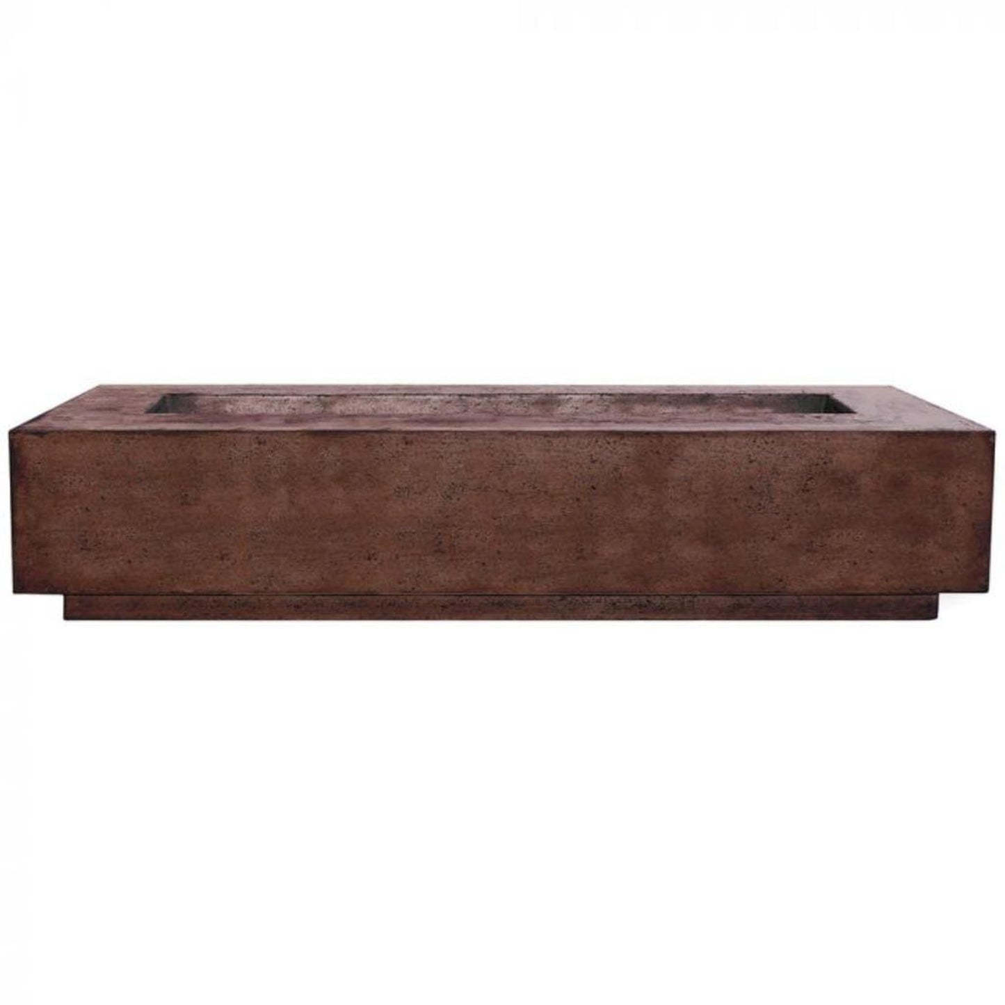 Prism Hardscapes Tavola 6 90" Cafe Rectangular Concrete Propane Gas Fire Pit Table