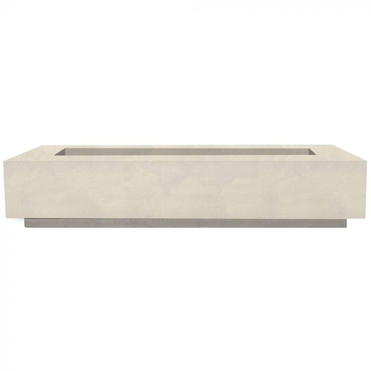 Prism Hardscapes Tavola 6 90" Coastal Rectangular Concrete Natural Gas Fire Pit Table