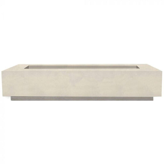 Prism Hardscapes Tavola 6 90" Coastal Rectangular Concrete Natural Gas Fire Pit Table