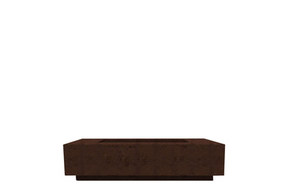 Prism Hardscapes Tavola 66 Slim 66" Cafe Rectangular Concrete Natural Gas Fire Pit Table