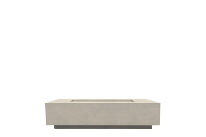 Prism Hardscapes Tavola 66 Slim 66" Coastal Rectangular Concrete Natural Gas Fire Pit Table