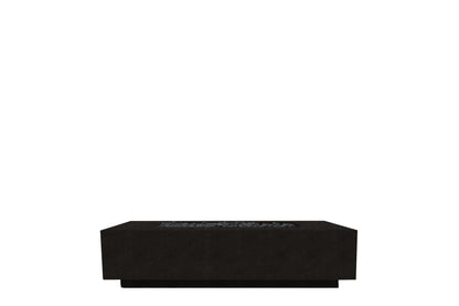 Prism Hardscapes Tavola 66 Slim 66" Ebony Rectangular Concrete Natural Gas Fire Pit Table
