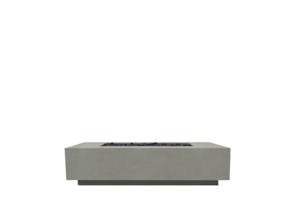 Prism Hardscapes Tavola 66 Slim 66" Natural Rectangular Concrete Natural Gas Fire Pit Table