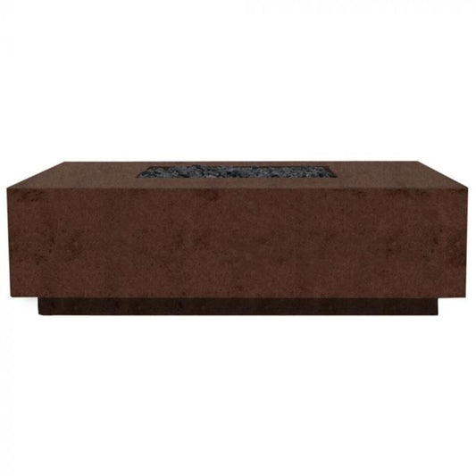 Prism Hardscapes Tavola 7 60" Cafe Rectangular Concrete Natural Gas Fire Pit Table