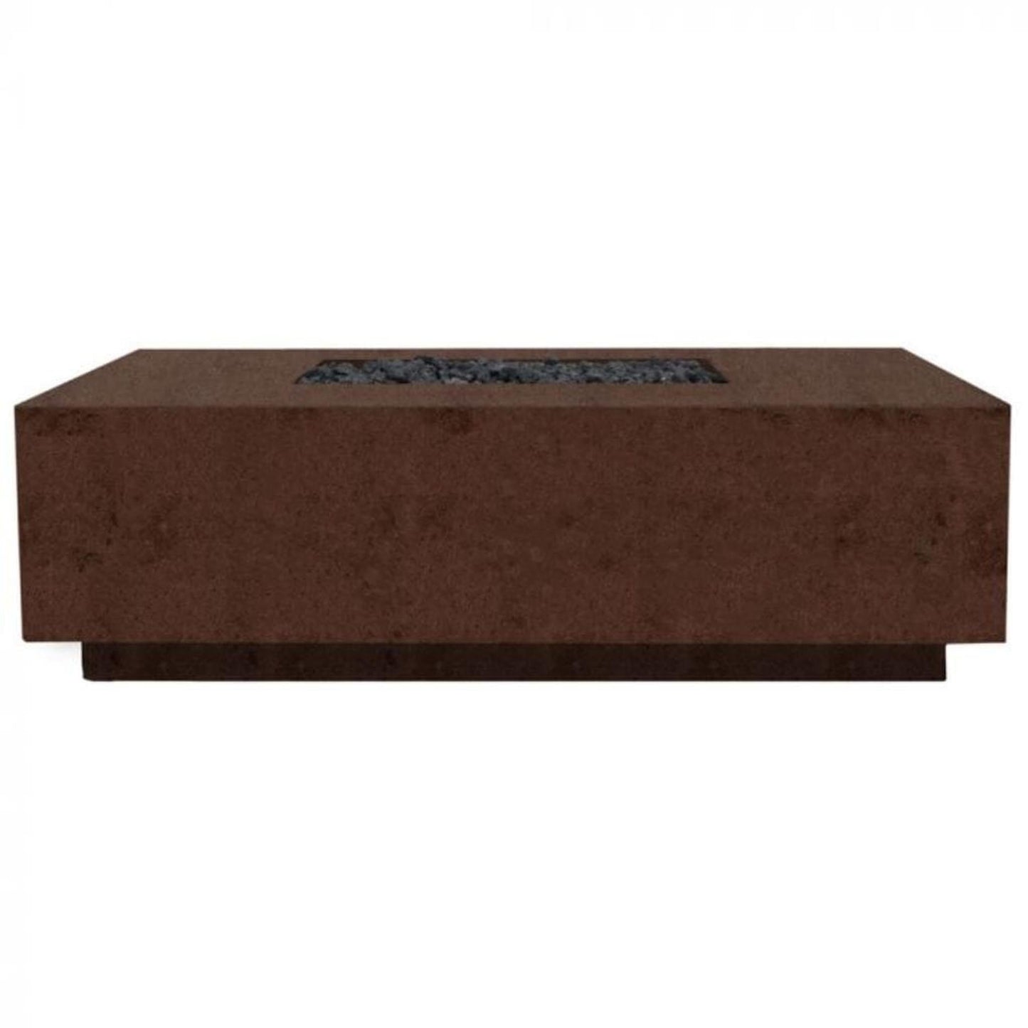 Prism Hardscapes Tavola 7 60" Cafe Rectangular Concrete Propane Gas Fire Pit Table