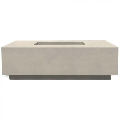Prism Hardscapes Tavola 7 60" Coastal Rectangular Concrete Natural Gas Fire Pit Table