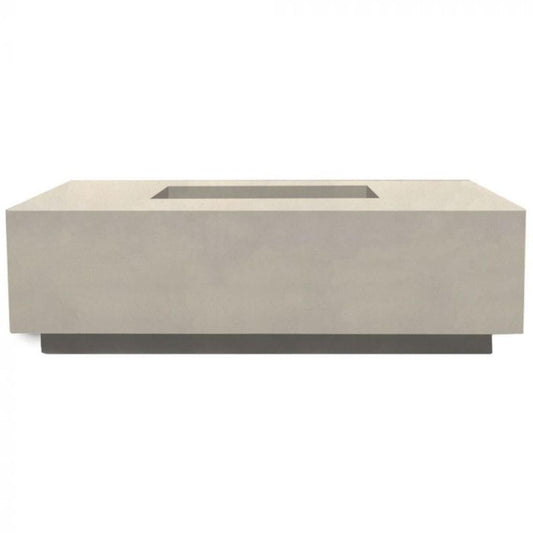 Prism Hardscapes Tavola 7 60" Coastal Rectangular Concrete Natural Gas Fire Pit Table