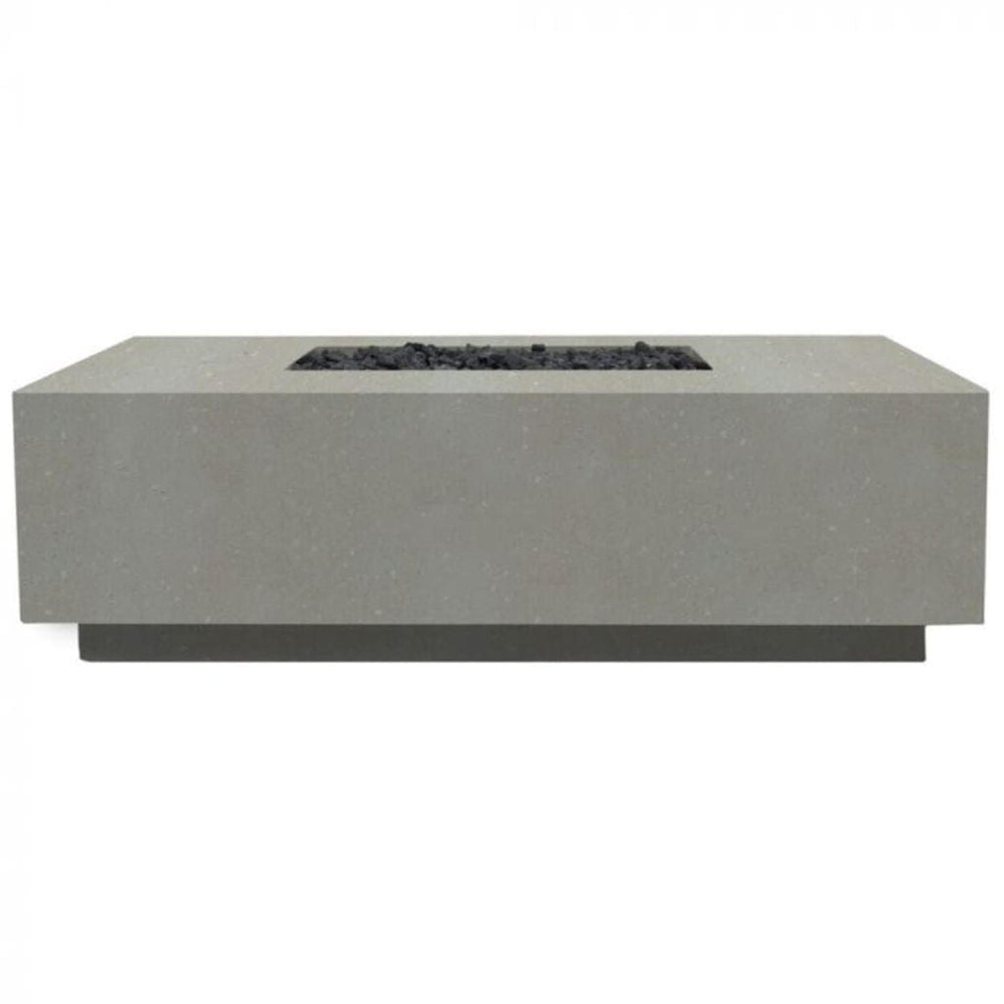 Prism Hardscapes Tavola 7 60" Natural Rectangular Concrete Natural Gas Fire Pit Table