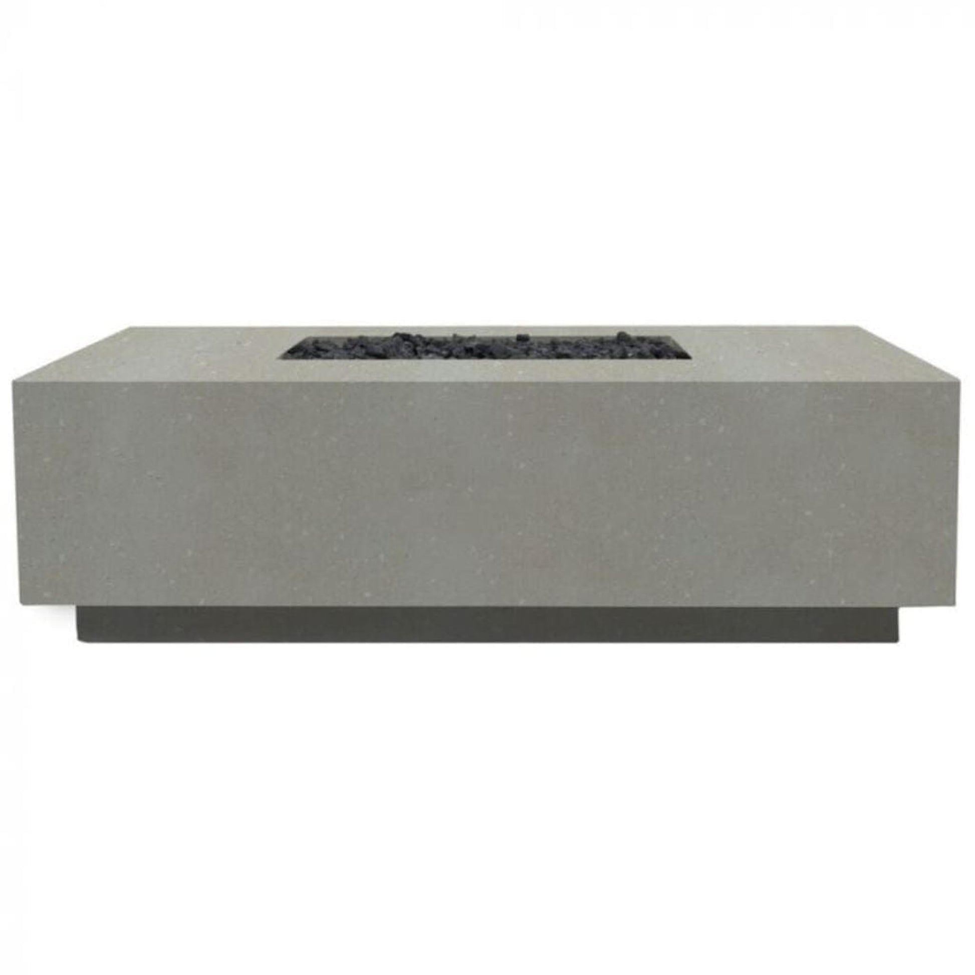 Prism Hardscapes Tavola 7 60" Natural Rectangular Concrete Natural Gas Fire Pit Table