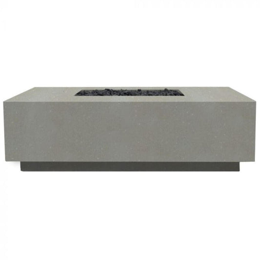 Prism Hardscapes Tavola 7 60" Natural Rectangular Concrete Natural Gas Fire Pit Table