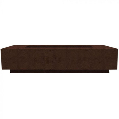 Prism Hardscapes Tavola 72 72" Cafe Rectangular Concrete Natural Gas Fire Pit Table