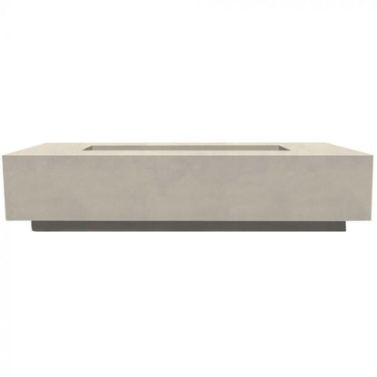 Prism Hardscapes Tavola 72 72" Coastal Rectangular Concrete Propane Gas Fire Pit Table