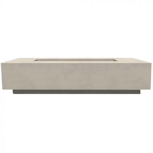 Prism Hardscapes Tavola 72 72" Coastal Rectangular Concrete Propane Gas Fire Pit Table