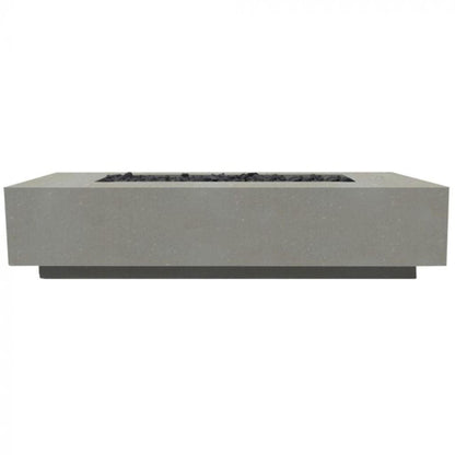 Prism Hardscapes Tavola 72 72" Natural Rectangular Concrete Natural Gas Fire Pit Table