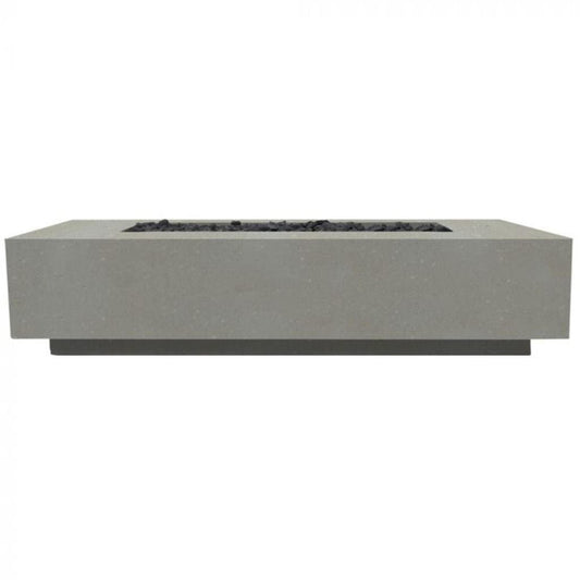 Prism Hardscapes Tavola 72 72" Natural Rectangular Concrete Natural Gas Fire Pit Table