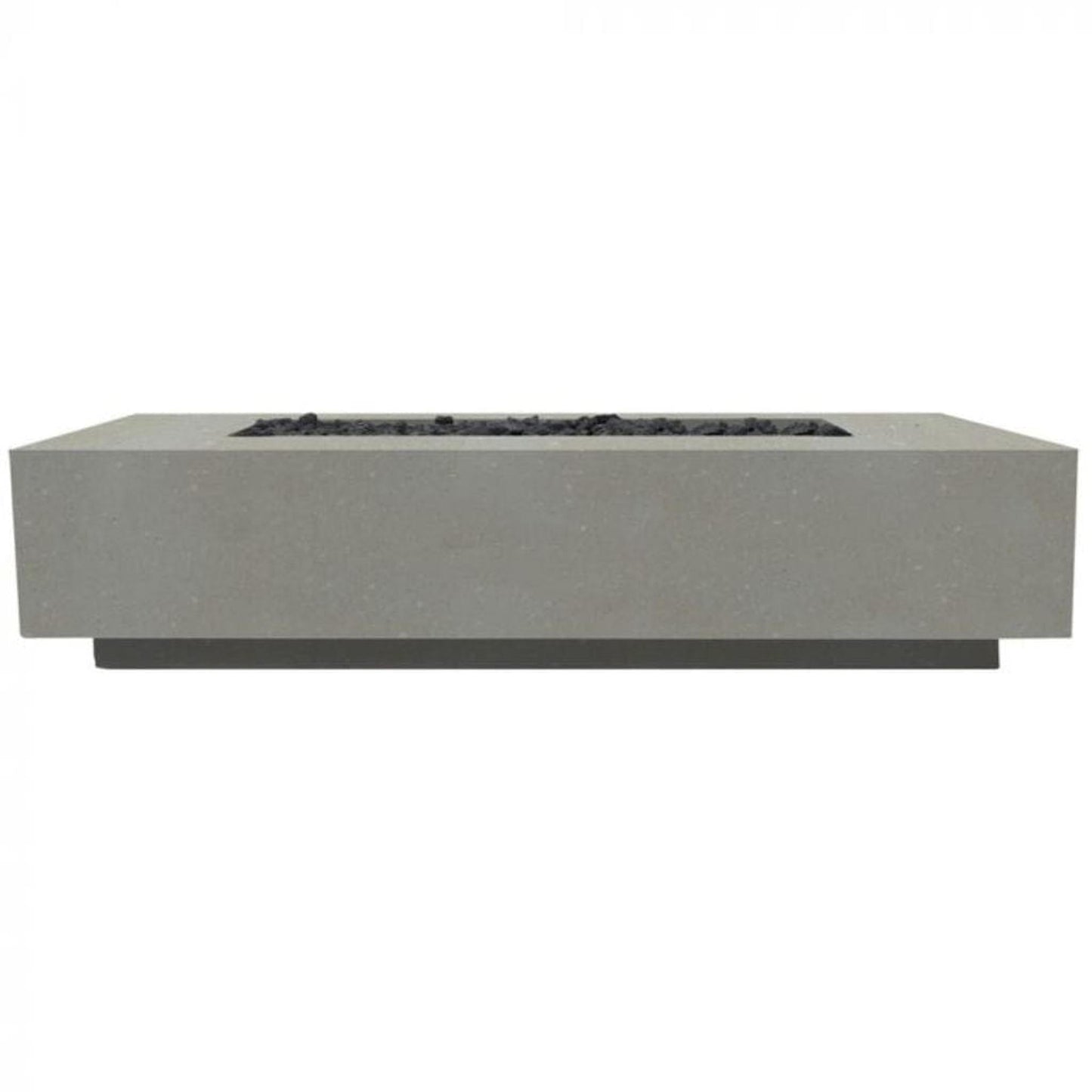 Prism Hardscapes Tavola 72 72" Natural Rectangular Concrete Propane Gas Fire Pit Table