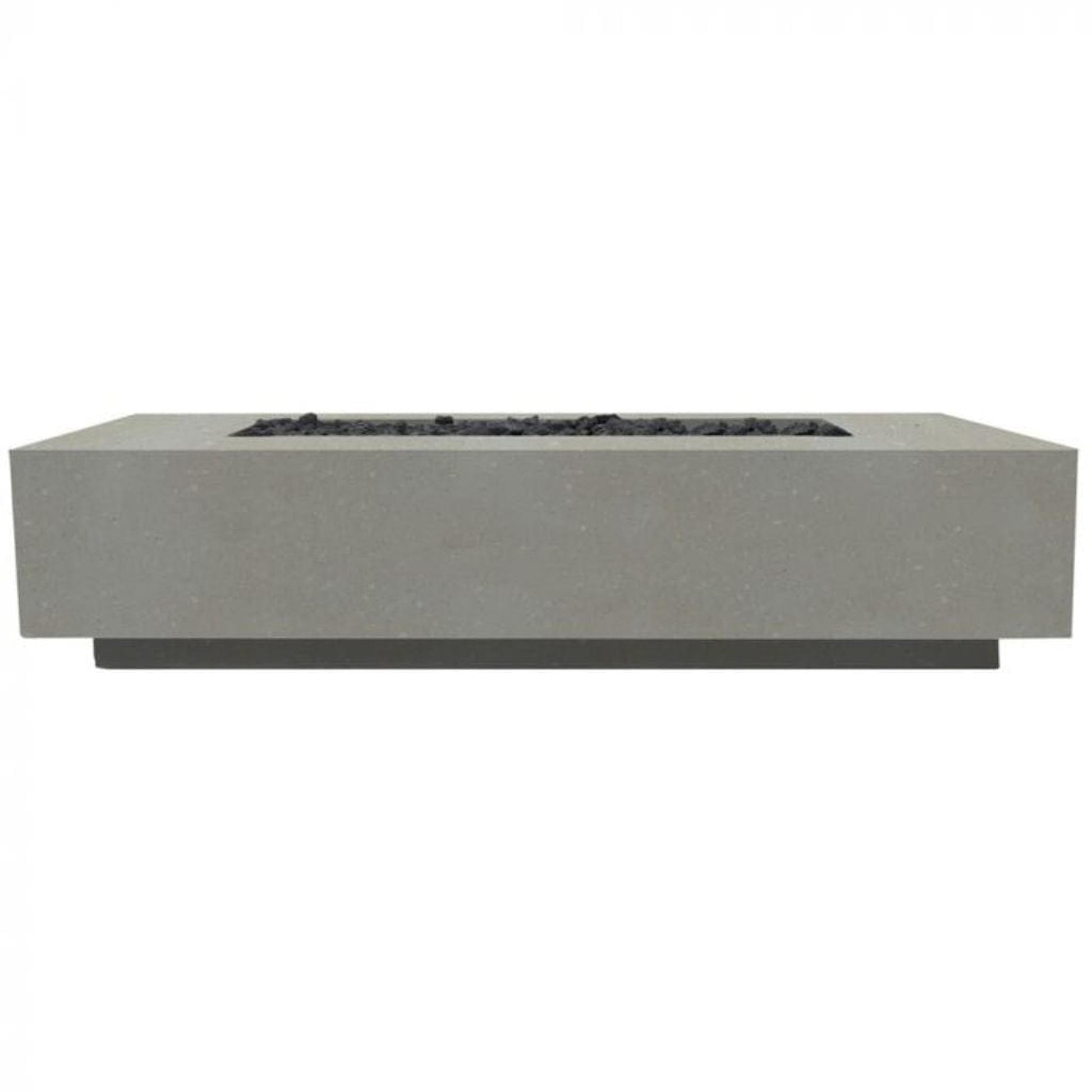 Prism Hardscapes Tavola 72 72" Natural Rectangular Concrete Propane Gas Fire Pit Table