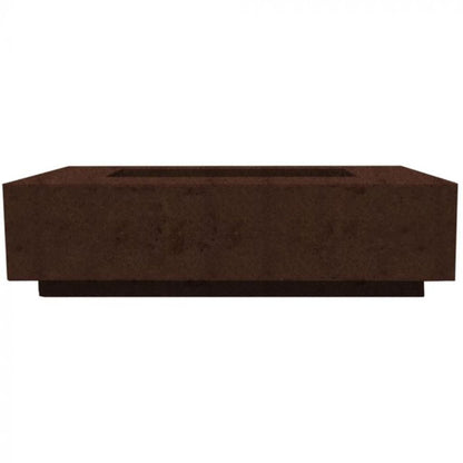 Prism Hardscapes Tavola 8 60" Cafe Rectangular Concrete Natural Gas Fire Pit Table