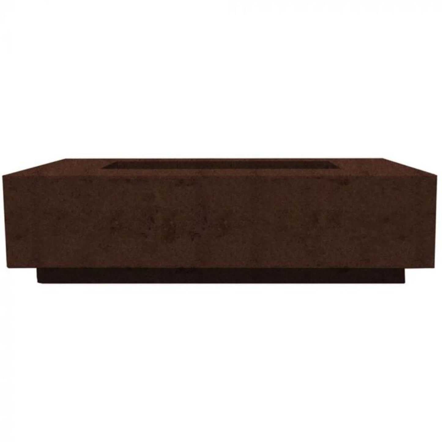 Prism Hardscapes Tavola 8 60" Cafe Rectangular Concrete Propane Gas Fire Pit Table