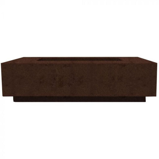 Prism Hardscapes Tavola 8 60" Cafe Rectangular Concrete Propane Gas Fire Pit Table