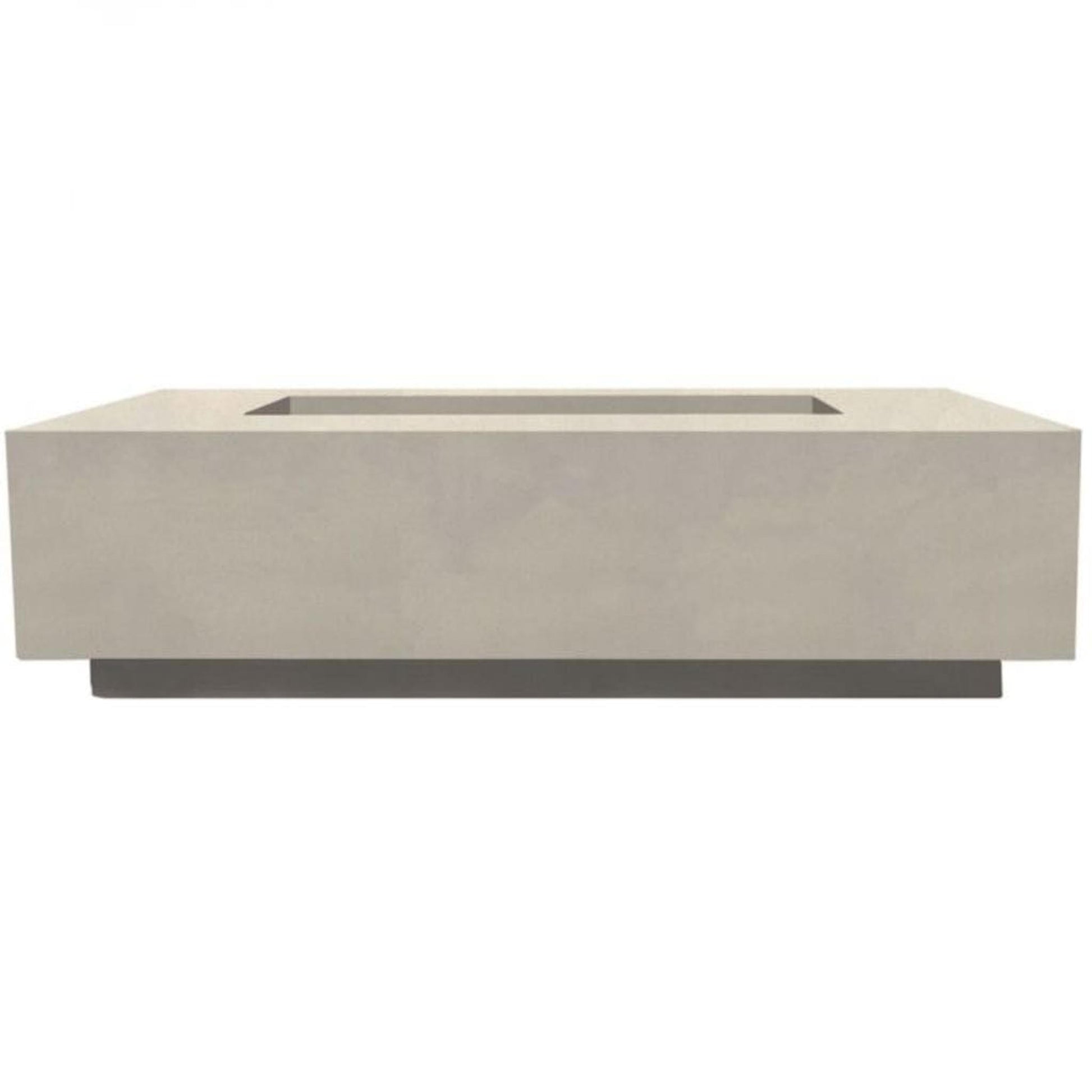 Prism Hardscapes Tavola 8 60" Coastal Rectangular Concrete Natural Gas Fire Pit Table