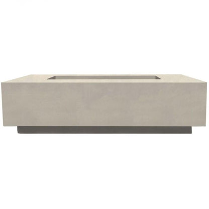 Prism Hardscapes Tavola 8 60" Coastal Rectangular Concrete Natural Gas Fire Pit Table