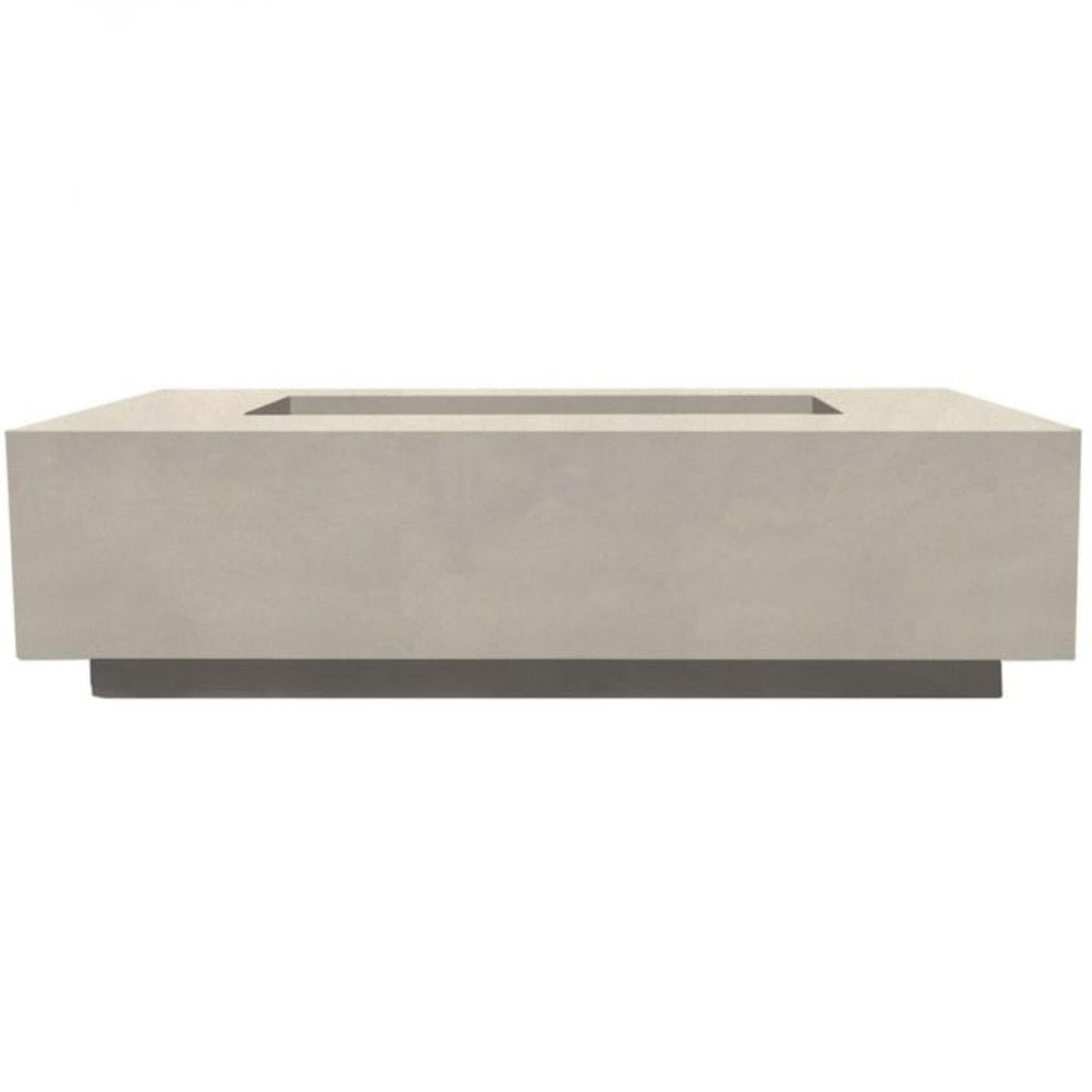 Prism Hardscapes Tavola 8 60" Coastal Rectangular Concrete Propane Gas Fire Pit Table