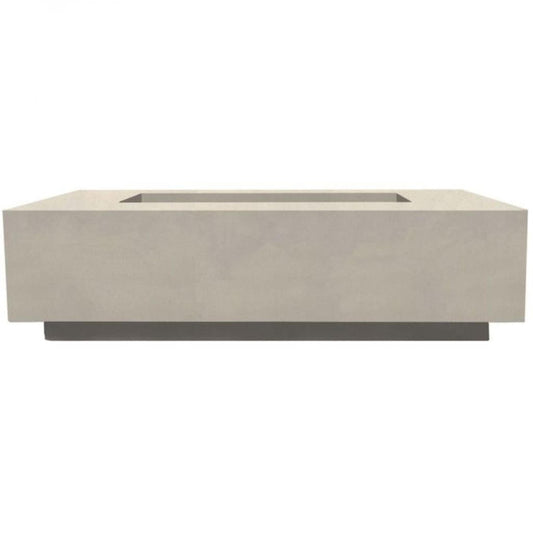 Prism Hardscapes Tavola 8 60" Coastal Rectangular Concrete Propane Gas Fire Pit Table