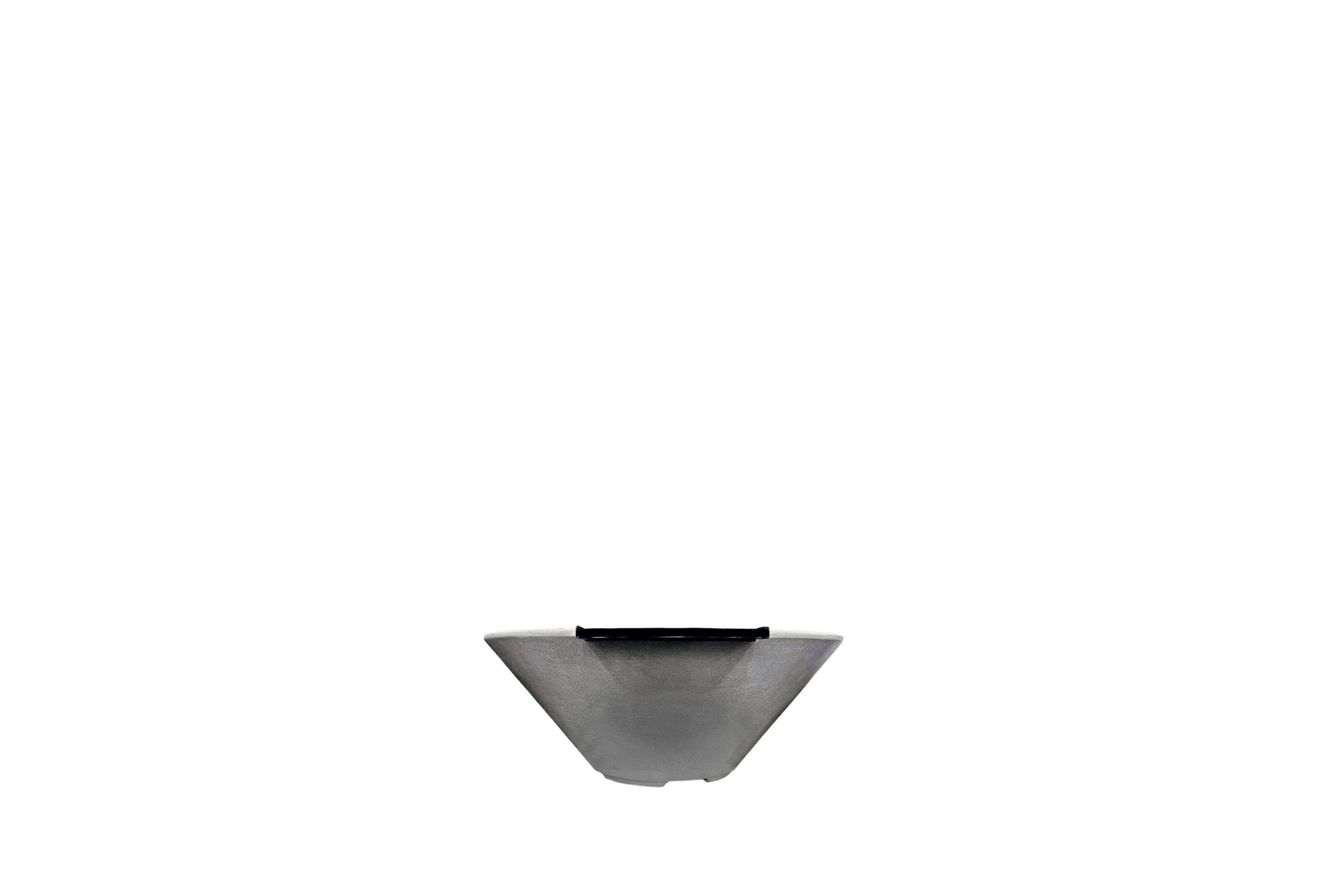 Prism Hardscapes Verona Small 24" Natural Concrete Natural Gas Fire Bowl With Match Lit Ignition