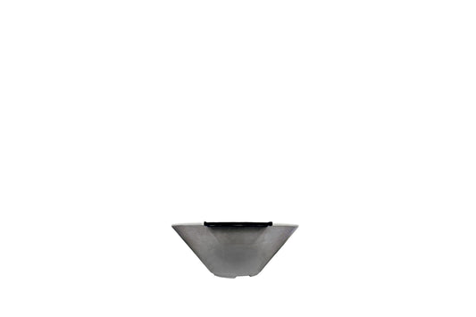 Prism Hardscapes Verona Small 24" Natural Concrete Natural Gas Fire Bowl With Match Lit Ignition