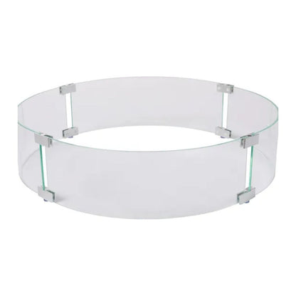 PyroMania 25" Round Glass Wind Guard for Fire Tables