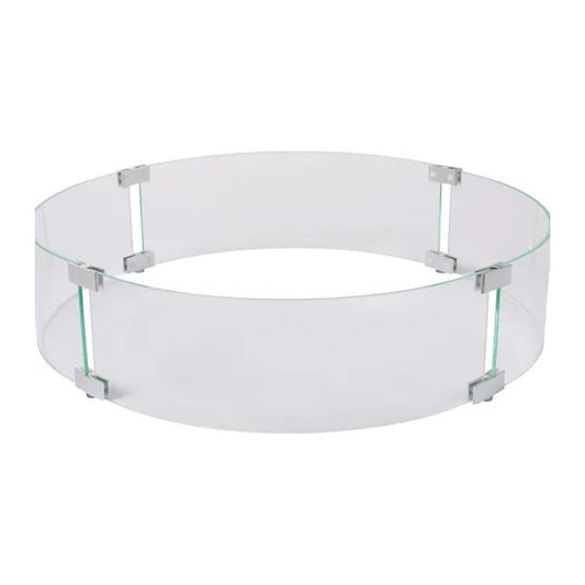 PyroMania 25" Round Glass Wind Guard for Fire Tables
