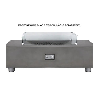 PyroMania 35" Glass Wind Guard for Moderne Fire Table