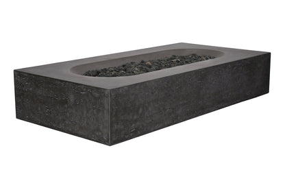 PyroMania Alchemy 60" Charcoal Finish Natural Gas Outdoor Rectangular Fire Table