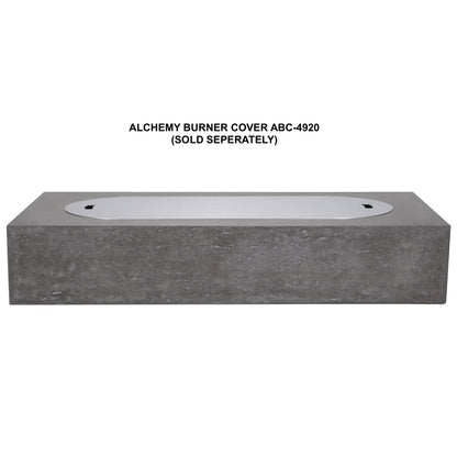 PyroMania Alchemy 60" Slate Gray Finish Natural Gas Outdoor Rectangular Fire Table