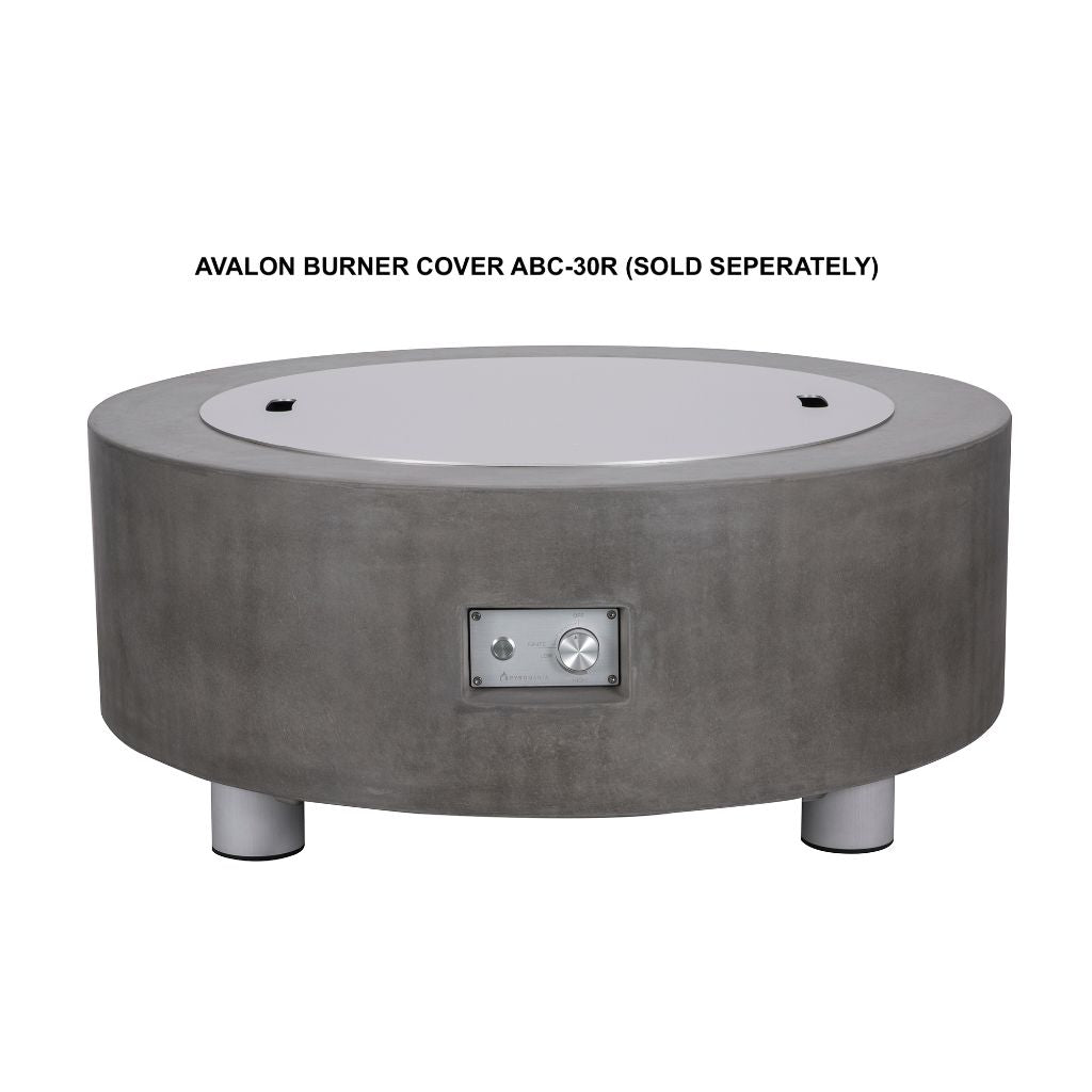 PyroMania Avalon 42" Round Charcoal Outdoor Natural Gas Fire Pit Table