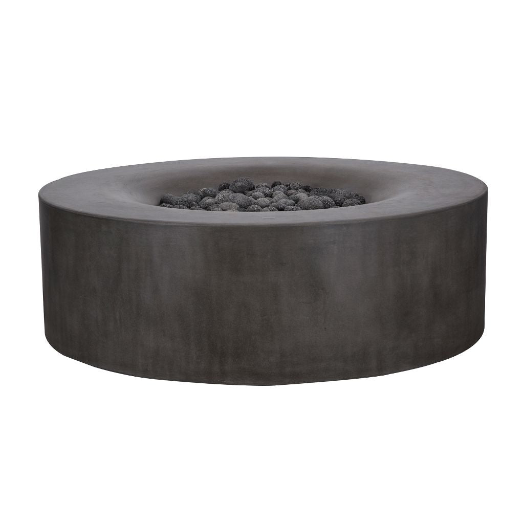 PyroMania Avalon 42" Round Charcoal Outdoor Propane Gas Fire Pit Table