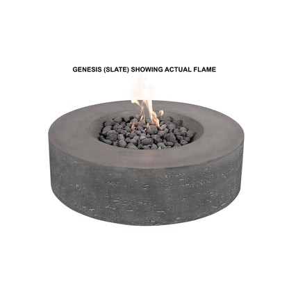 PyroMania Genesis 41" Round Charcoal Outdoor Natural Gas Fire Pit Table