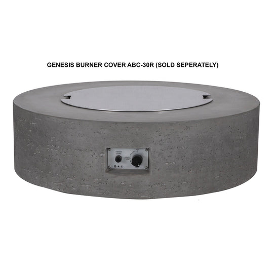 PyroMania Genesis 41" Round Charcoal Outdoor Natural Gas Fire Pit Table