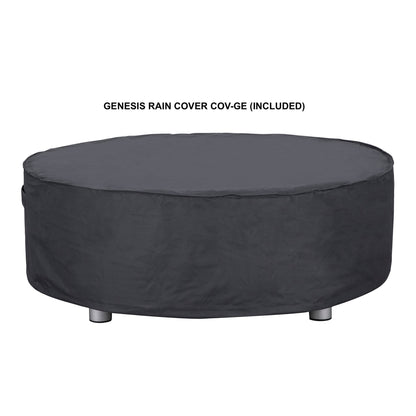 PyroMania Genesis 41" Round Slate Outdoor Natural Gas Fire Pit Table