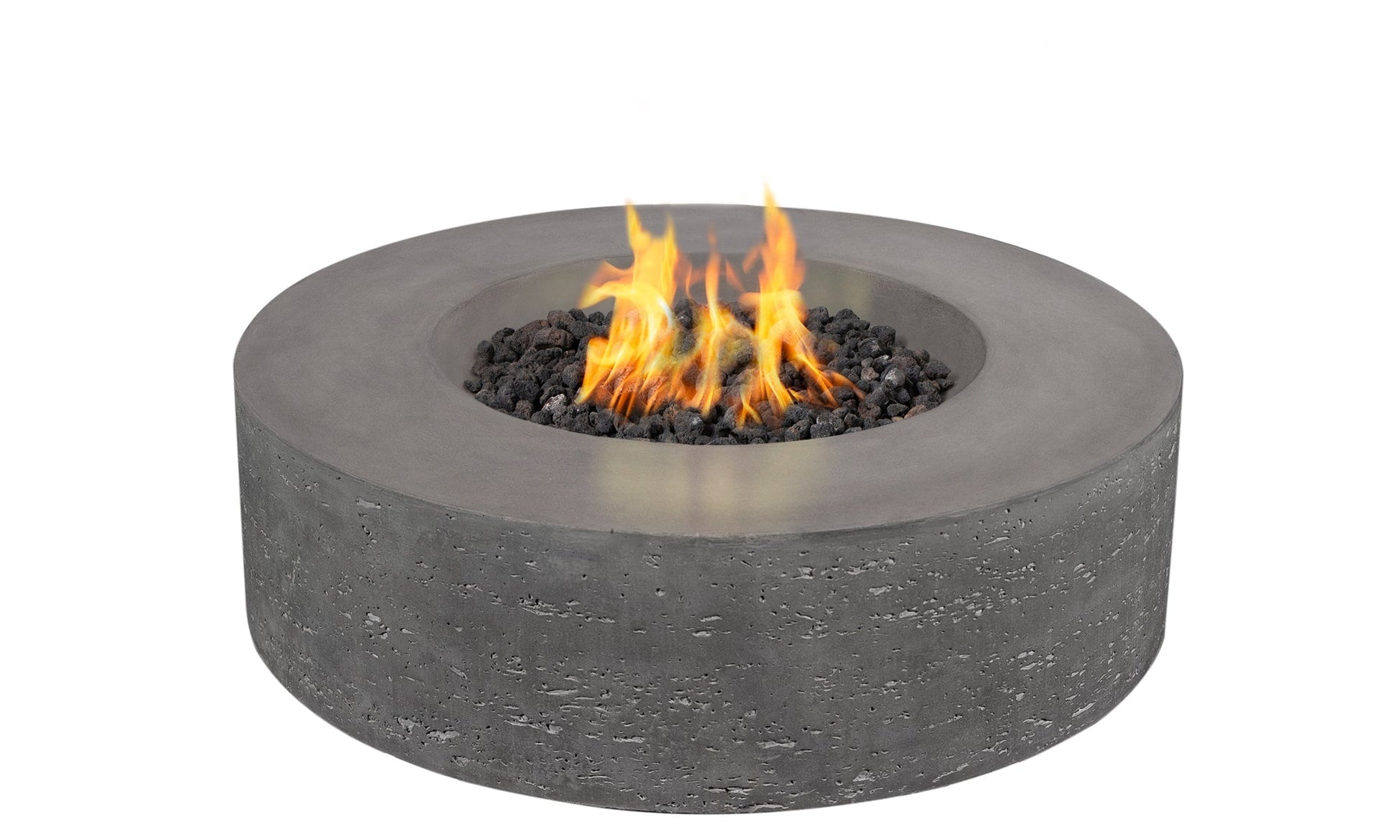PyroMania Genesis 41" Slate Gray Finish Natural Gas Outdoor Round Fire Table