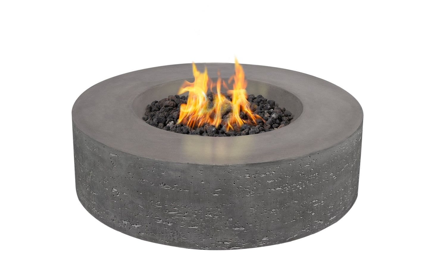 PyroMania Genesis 41" Slate Gray Finish Natural Gas Outdoor Round Fire Table