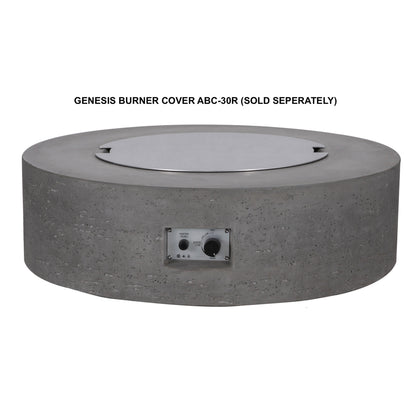 PyroMania Genesis 41" Slate Gray Finish Natural Gas Outdoor Round Fire Table